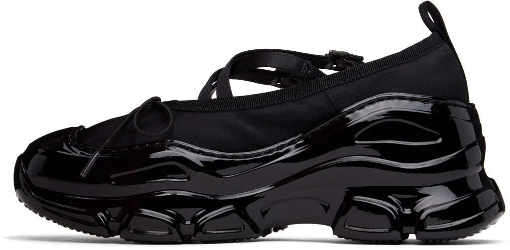商品Simone Rocha|黑色 Classic Criss Cross Tracker 芭蕾鞋,价格¥8377,第3张图片详细描述