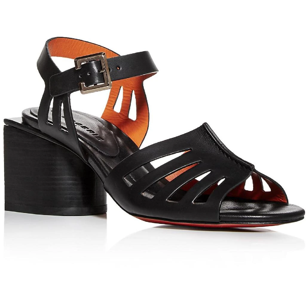 商品Clergerie|Clergerie Paris Womens Eline Leather Square Toe Heel Sandals,价格¥366,第1张图片
