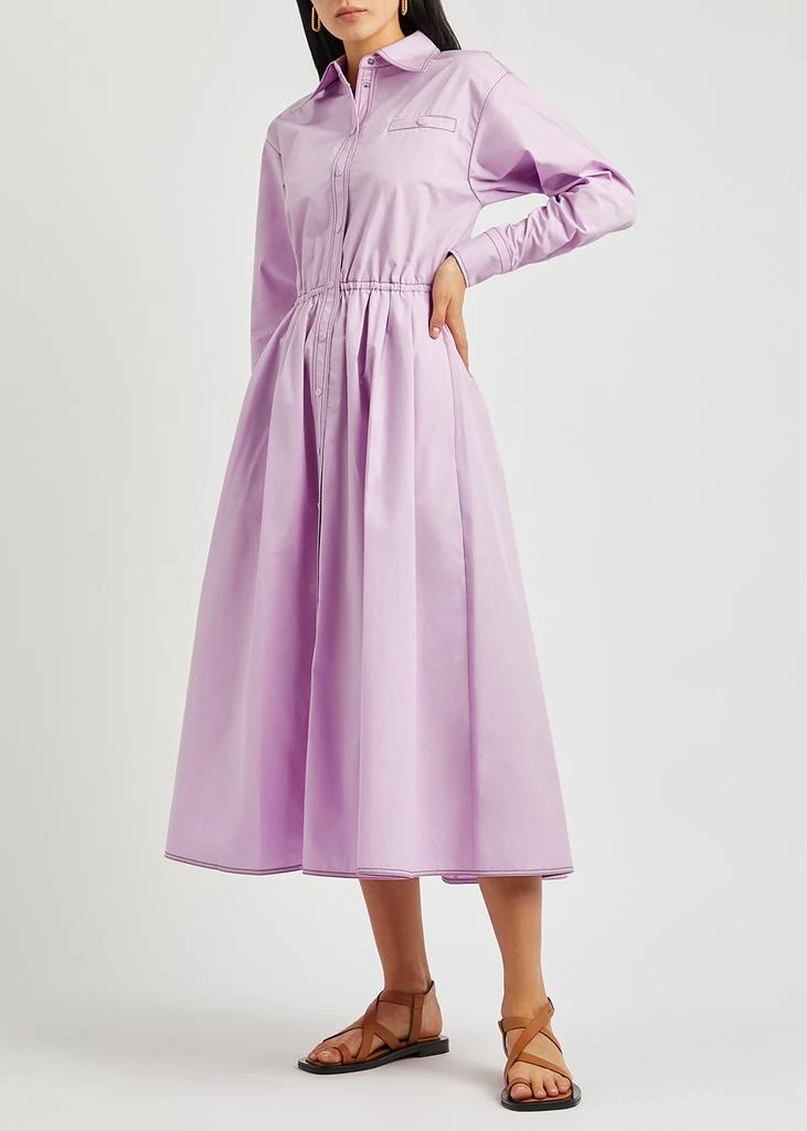 商品Tory Burch|Eleanor pink cotton-poplin maxi dress,价格¥3731,第2张图片详细描述