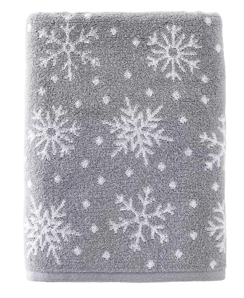 商品SKL Home|Scattered Snowflake Jacquard Cotton Bath Towel, 25" x 50",价格¥184,第1张图片