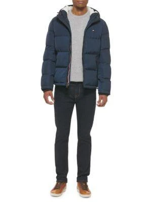 商品Tommy Hilfiger|Faux Fur Lined Hooded Puffer Jacket,价格¥721,第5张图片详细描述