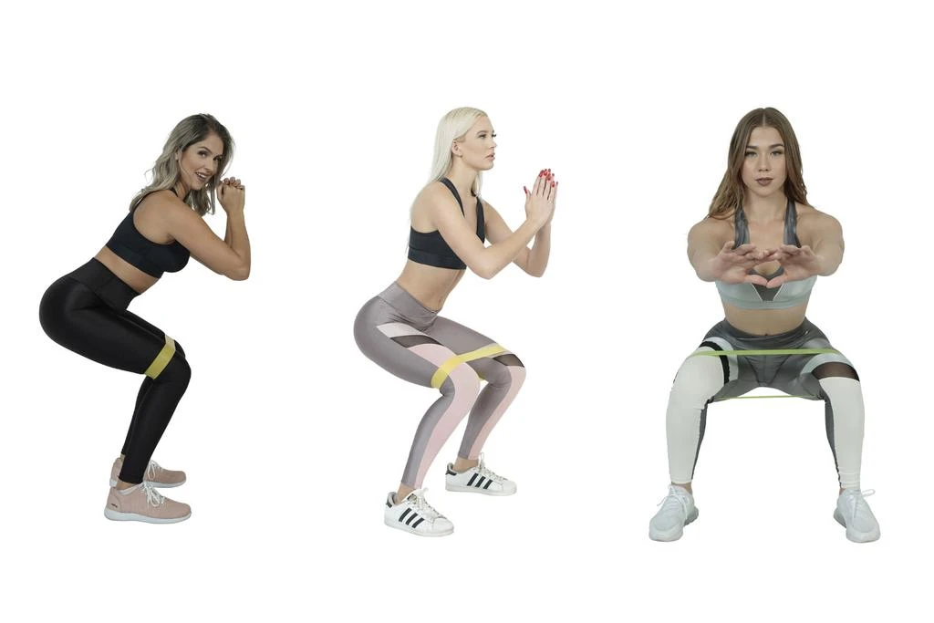 商品Jupiter Gear|5 Piece Set of Resistance Loop Exercise Body Bands with Carry Bag,价格¥172,第4张图片详细描述