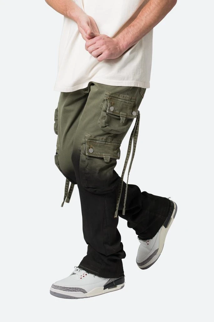 商品MNML|B569 Cargo Flare Denim - Olive/Black,价格¥196,第2张图片详细描述