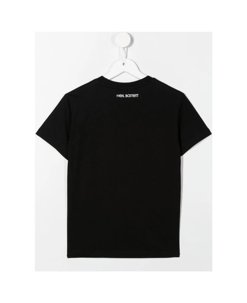 商品Neil Barrett|Kids Black T-shirt With Colorful Thunderbolt Print,价格¥640,第2张图片详细描述
