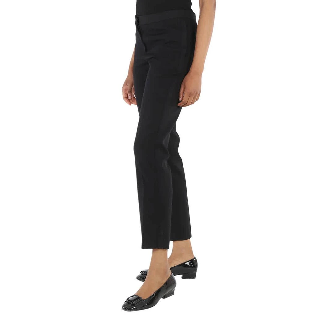 商品Burberry|女士黑色 意大利编织羊毛直筒裤,价格¥2630,第3张图片详细描述