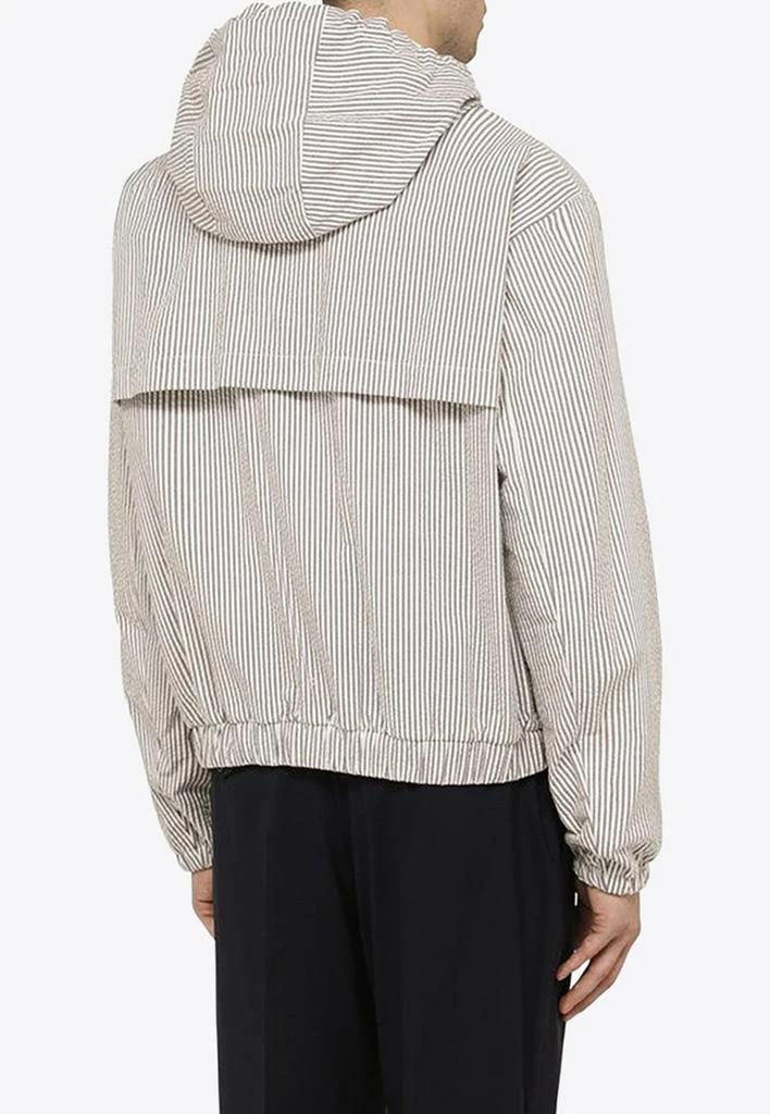 商品Thom Browne|Striped Zip-Up Hooded Sweatshirt,价格¥16306,第3张图片详细描述