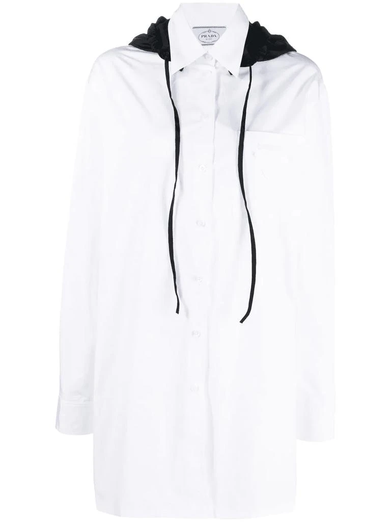 商品Prada|PRADA hooded shirt dress,价格¥8332,第1张图片