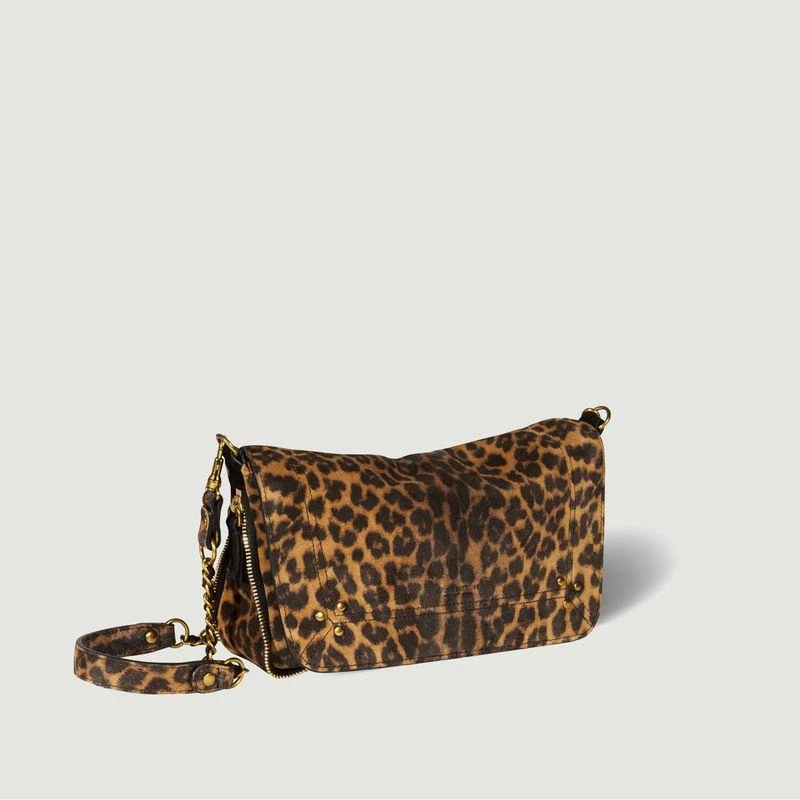 商品Jerome Dreyfuss|Bobi S leopard print shoulder bag Brown Jérôme Dreyfuss Paris,价格¥3959,第2张图片详细描述