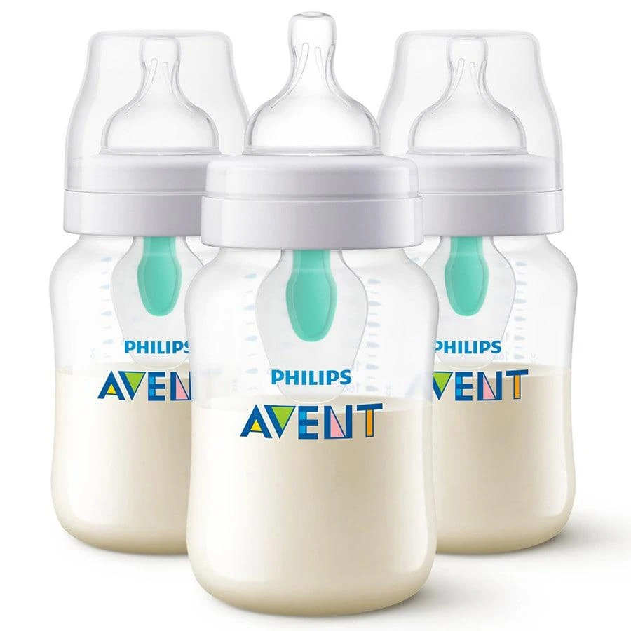 商品Philips|Avent Anti-colic Bottle With AirFree Vent 9oz Clear (SCY703/03),价格¥167,第2张图片详细描述