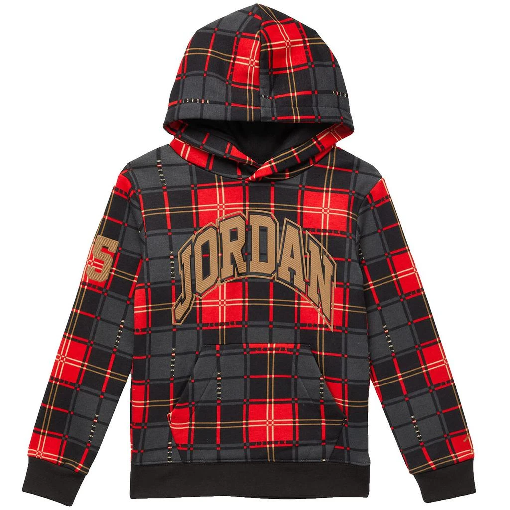 商品Jordan|Essentials Plaid Pullover Hoodie (Toddler),价格¥191,第1张图片