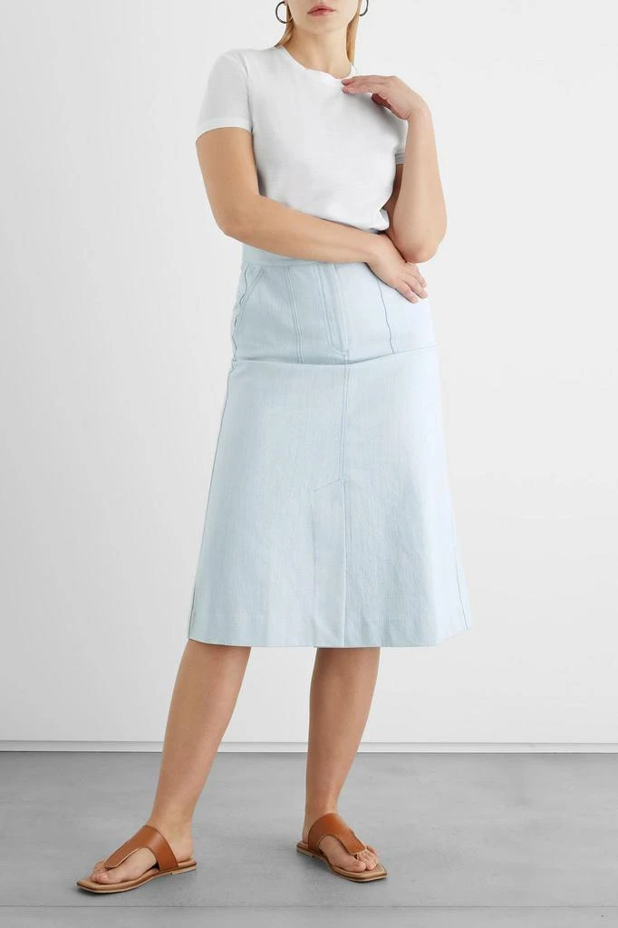 商品IRIS & INK|Adelaide denim midi skirt,价格¥424,第3张图片详细描述