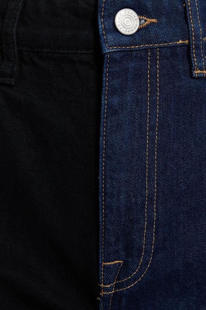 Le Jane two-tone high-rise straight-leg jeans商品第2张图片规格展示