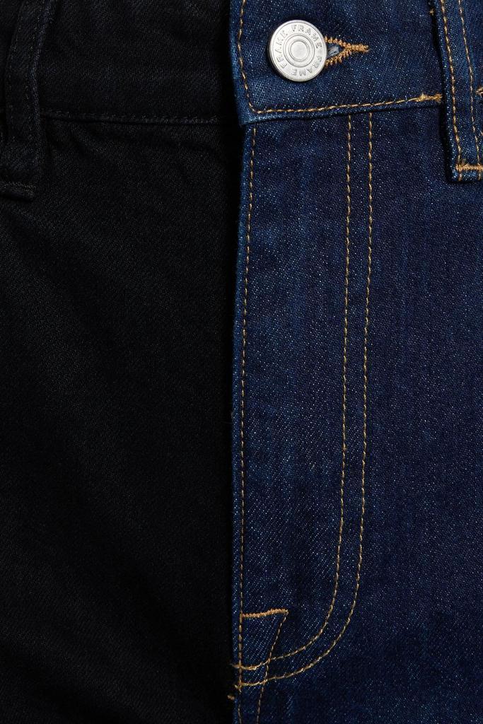 商品FRAME|Le Jane two-tone high-rise straight-leg jeans,价格¥898,第4张图片详细描述