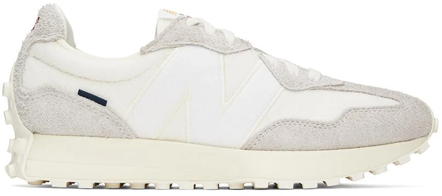 商品New Balance|White & Gray 327 Sneakers,价格¥574,第1张图片