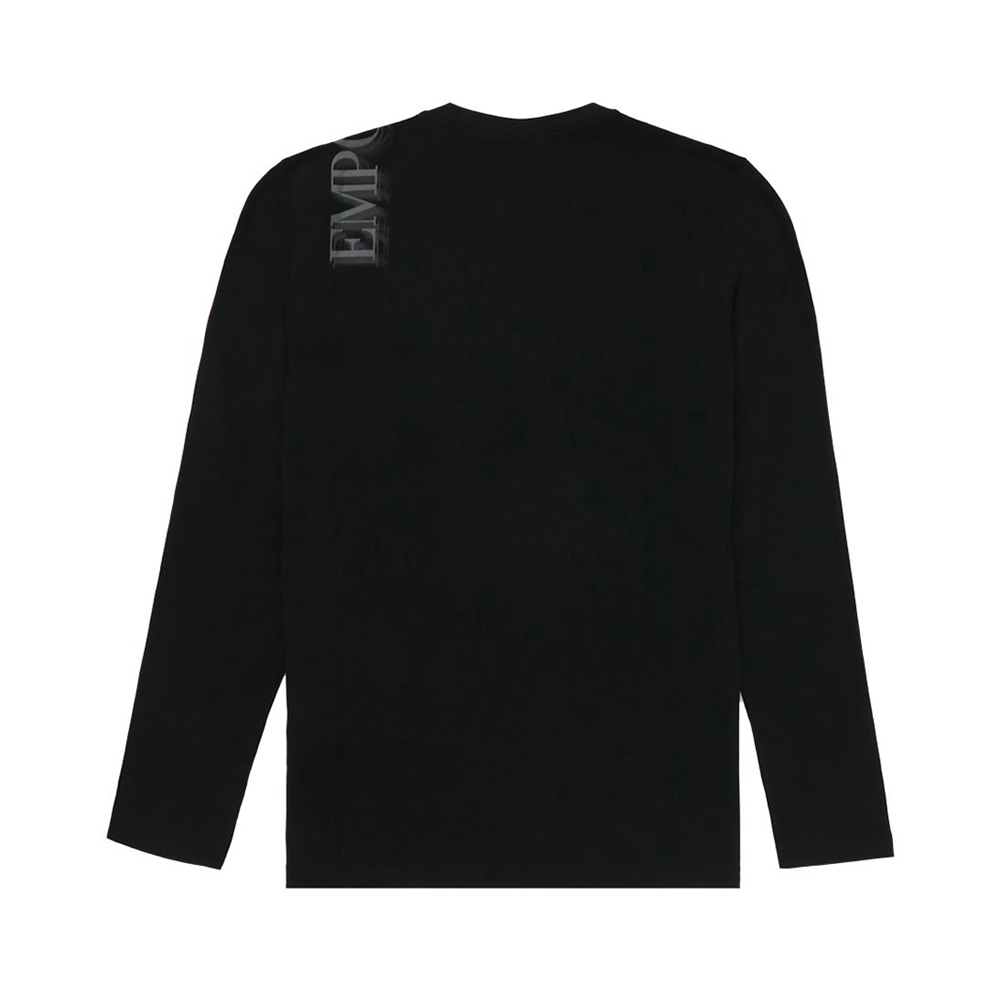 EMPORIO ARMANI 男士浅黑色长袖T恤P1T22J-P1Q4J-999商品第2张图片规格展示