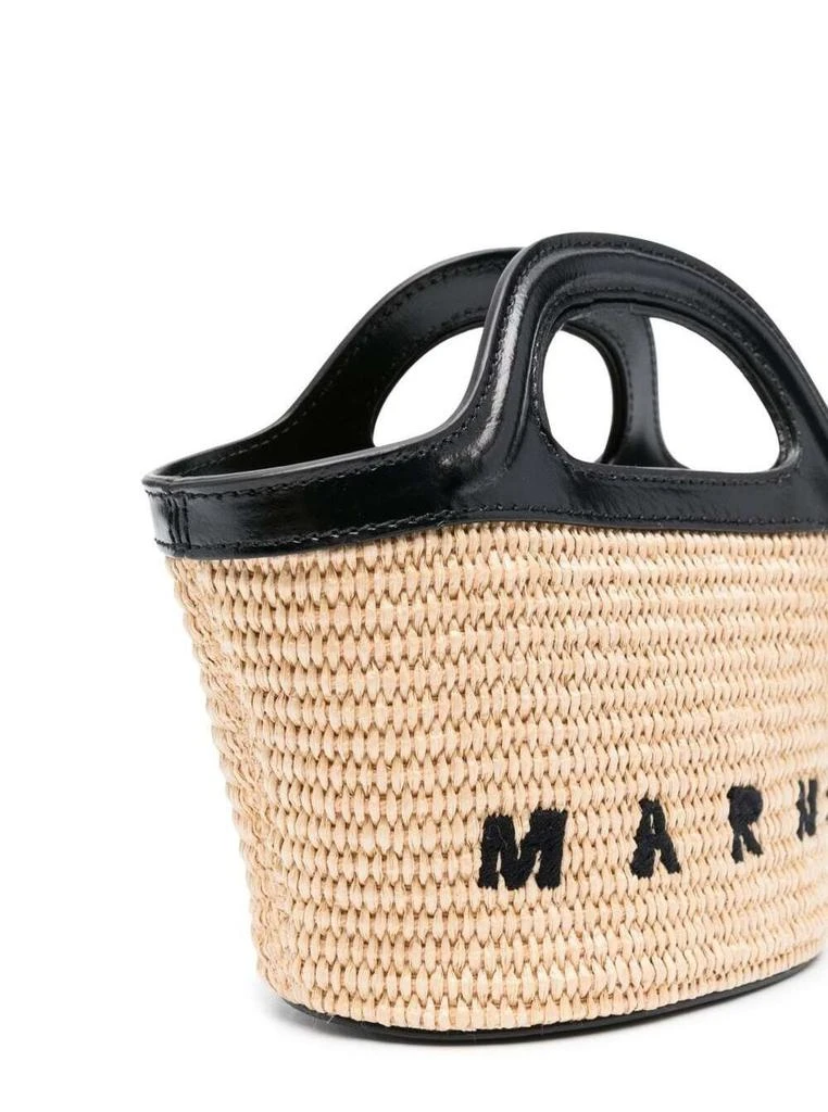 Marni Kids Marni Kids Logo Embroidered Top Handle Tote Bag 4