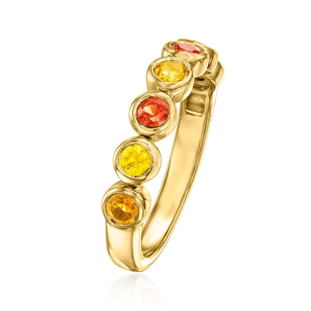 商品Ross-Simons|Orange and Yellow Sapphire Ring With . Citrines in 18kt Gold Over Sterling,价格¥1218,第3张图片详细描述