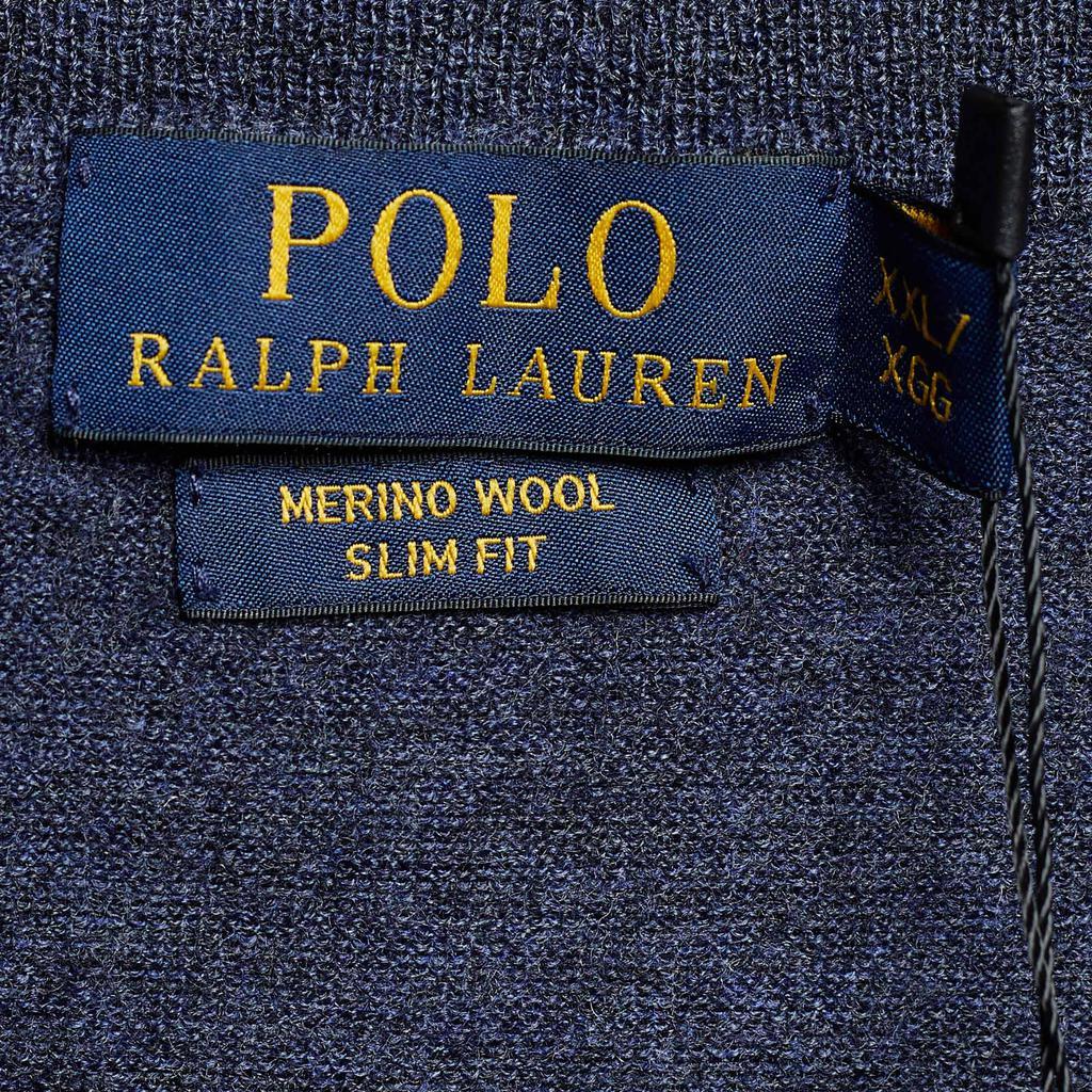 商品[二手商品] Ralph Lauren|Polo By Ralph Lauren Blue Merino Wool Slim Fit V-Neck Jumper XXL,价格¥1133,第6张图片详细描述