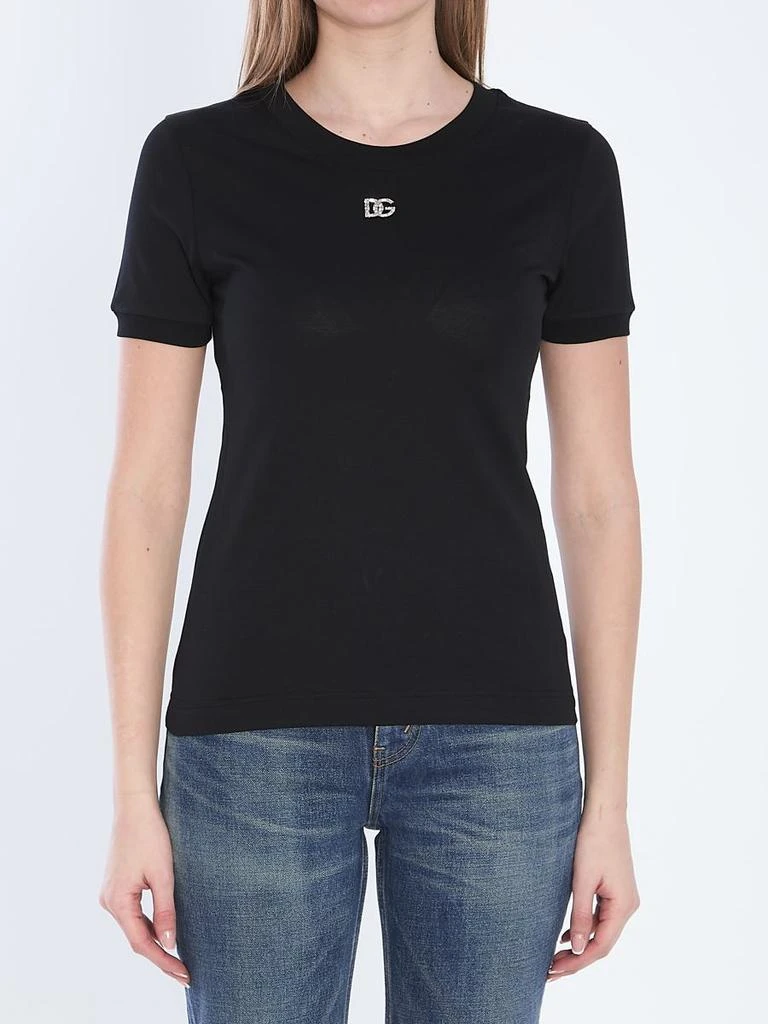 商品Dolce & Gabbana|T-Shirt With Dg,价格¥2588,第1张图片
