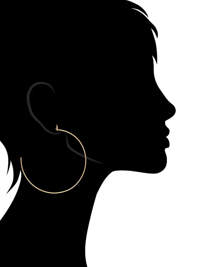 商品Rivka Friedman|Cubic Zirconia Encrusted Emerald Eyes Snake Hoop Earrings,价格¥454,第2张图片详细描述