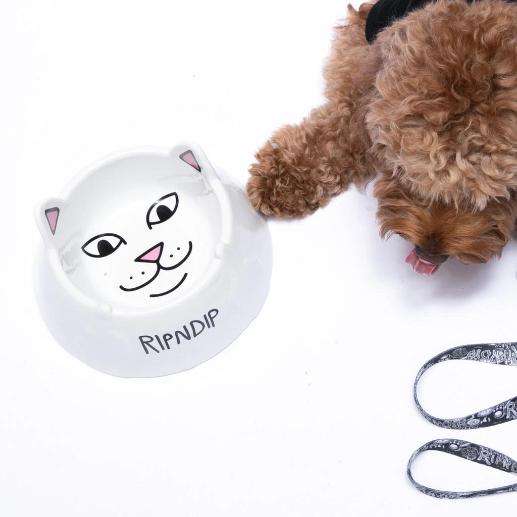 商品RIPNDIP|Lord Nermal Pet Bowl (White),价格¥212,第2张图片详细描述