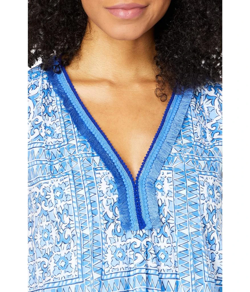 商品Vineyard Vines|Scarf Print Pin Tuck Top,价格¥1151,第3张图片详细描述