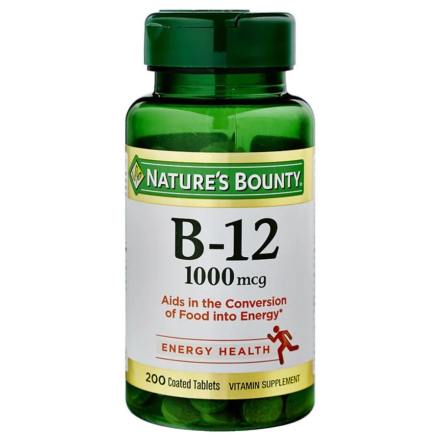 商品Nature's Bounty|维B-12 1000mg 200片,价格¥209,第1张图片