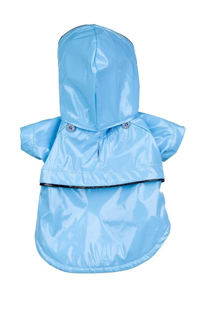 商品PET LIFE|Baby Blue PVC Waterproof Adjustable Pet Raincoat - Small,价格¥197,第2张图片详细描述