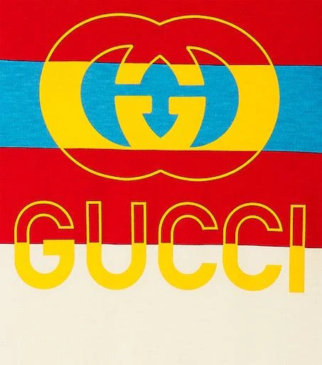 商品Gucci|婴幼儿 — logo印花棉质连身衣,价格¥2468,第3张图片详细描述