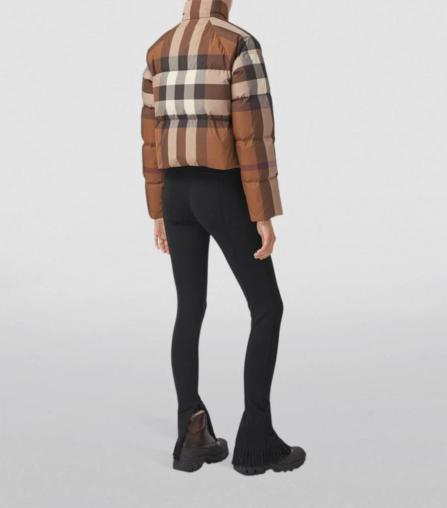 Cropped Check Puffer Jacket 商品