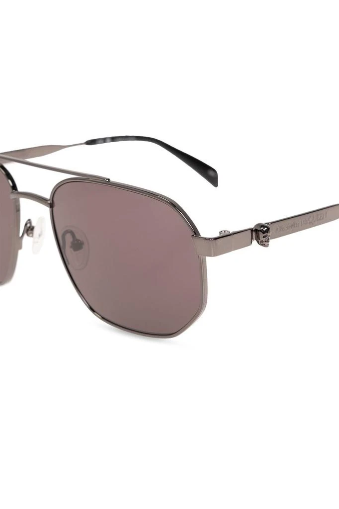 商品Alexander McQueen|Alexander McQueen Skull Detailed Pilot Frame Sunglasses,价格¥3029,第3张图片详细描述