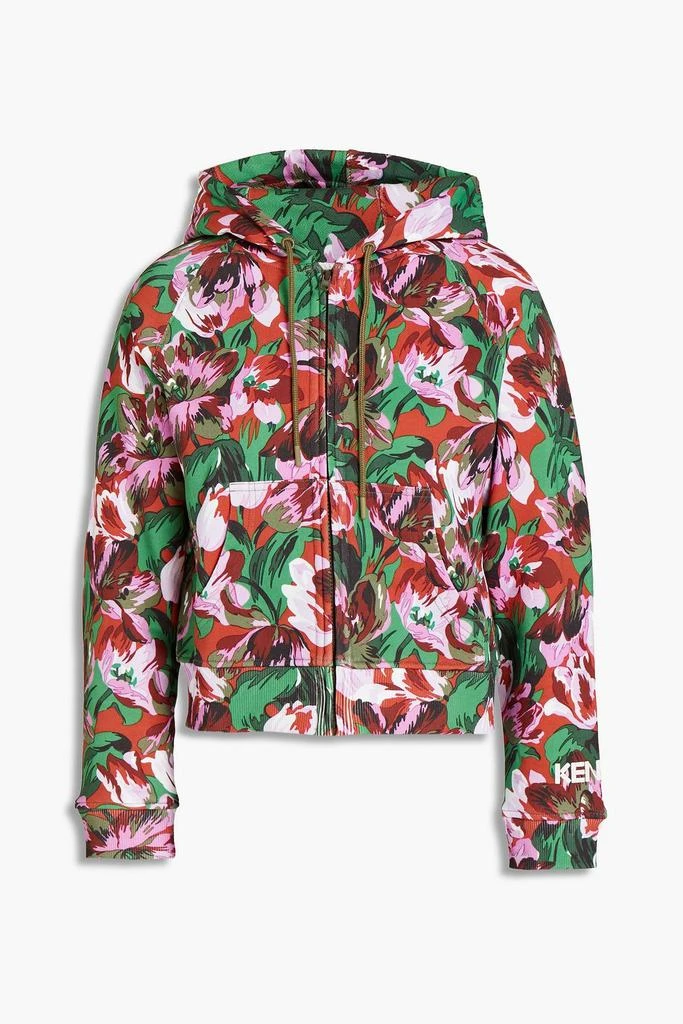 商品Kenzo|Floral-print organic cotton-fleece hoodie,价格¥1128,第3张图片详细描述