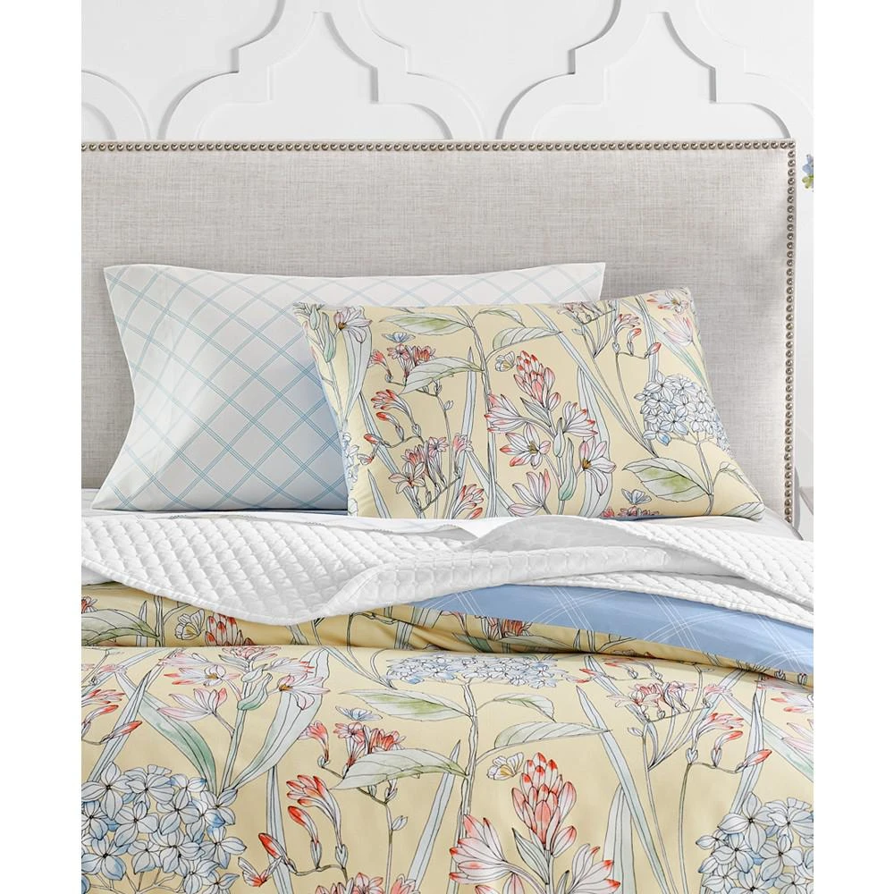 商品Charter Club|Printed Window Pane 550-Thread Count Cotton 4-Pc. Sheet Set, Full, Created for Macy's,价格¥358,第3张图片详细描述