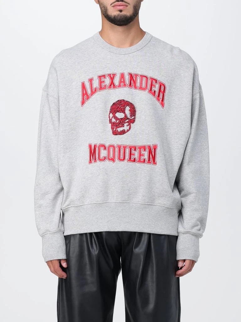 商品Alexander McQueen|Alexander McQueen sweatshirt with rhinestone skull,价格¥9313,第1张图片