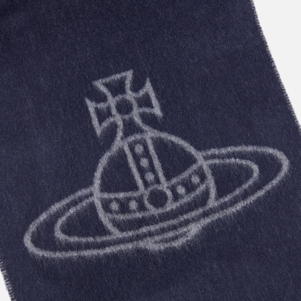 商品Vivienne Westwood|Vivienne Westwood Orb-Logo Wool Scarf,价格¥894,第5张图片详细描述