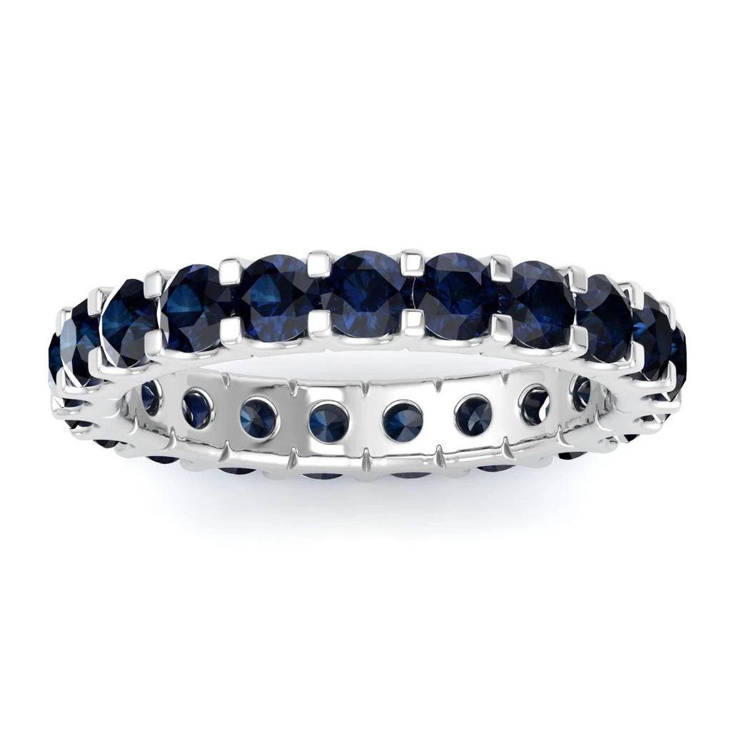 商品SSELECTS|Platinum 5 Carat Round Sapphire Eternity Ring,价格¥22655,第1张图片