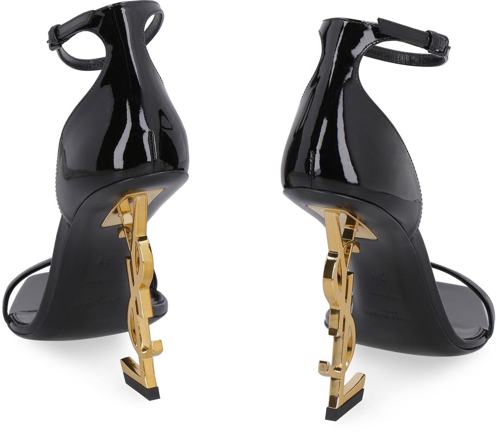 Saint Laurent Opyum Embellished Heels Patent Leather Sandals商品第4张图片规格展示