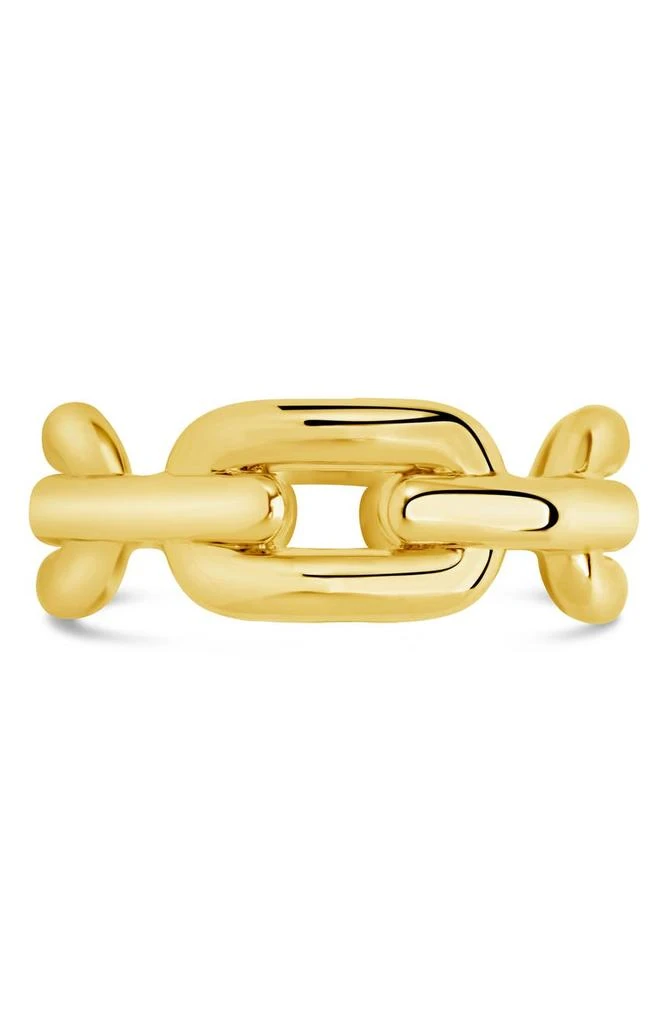 商品Sterling Forever|14K Gold Plated Scout Chain Ring,价格¥165,第2张图片详细描述
