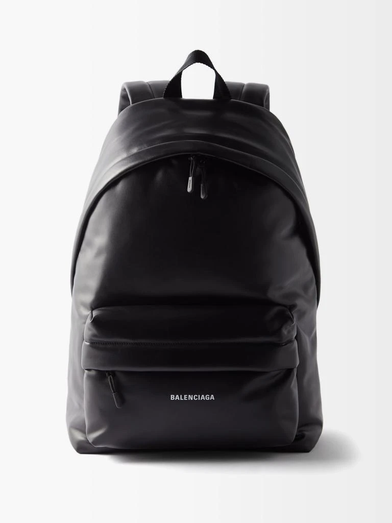 商品Balenciaga|Puffy padded leather backpack,价格¥12296,第1张图片