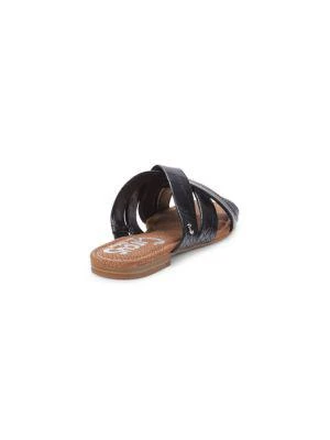 商品Sam Edelman|Burnett Textured Faux Leather Sandals,价格¥148,第3张图片详细描述