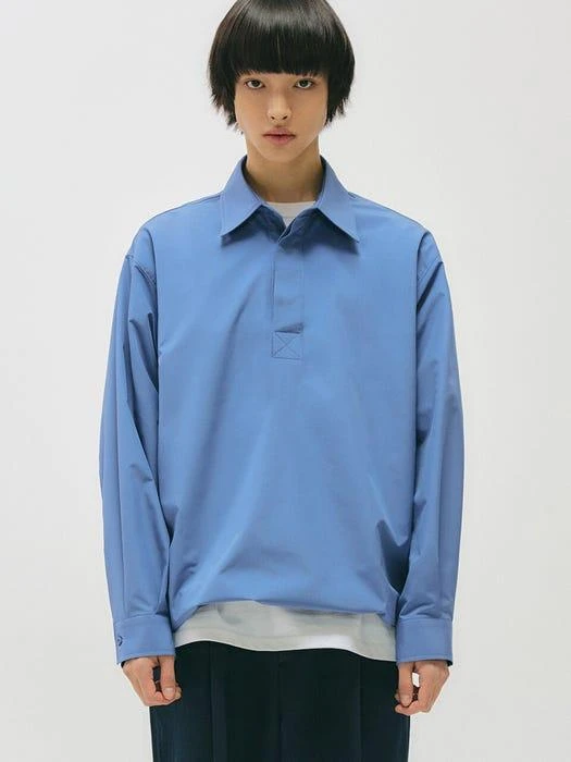 商品AREUBAN|Windbreaker Shirt Periwinkle Blue,价格¥661,第1张图片