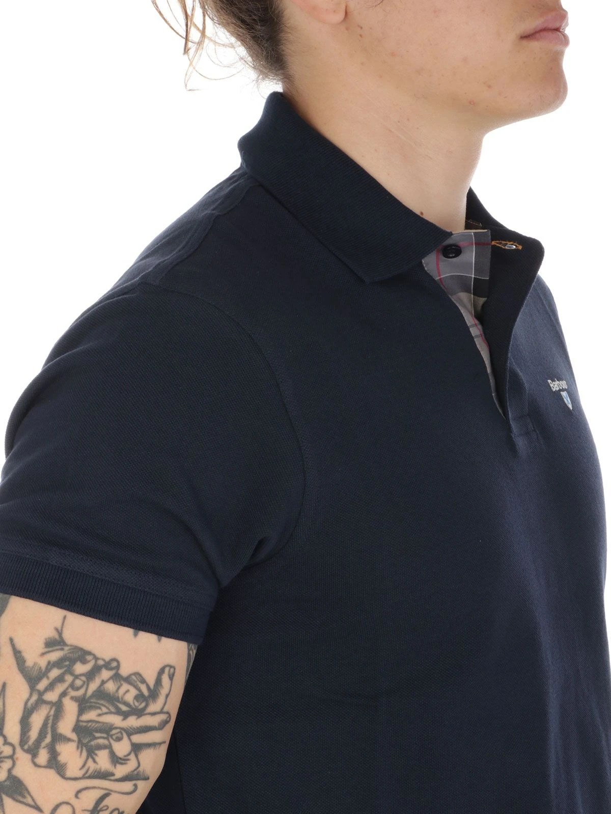 商品【商品预售7天】 Barbour|Barbour 男士POLO衫 MML0012MMLNY31 蓝色,价格¥803,第5张图片详细描述