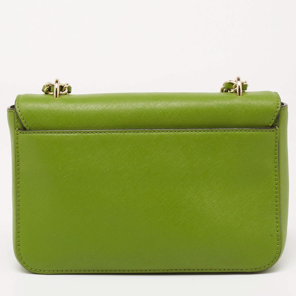 商品[二手商品] Tory Burch|Tory Burch Green Leather Robinson Shoulder Bag,价格¥1140,第6张图片详细描述