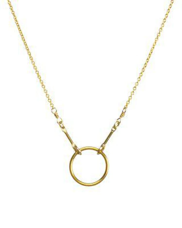 商品Dogeared|Gold Basic Karma 项链,价格¥347,第3张图片详细描述
