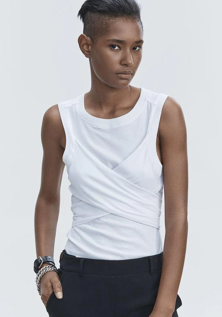 商品Alexander Wang|HIGH TWIST TANK,价格¥528,第4张图片详细描述