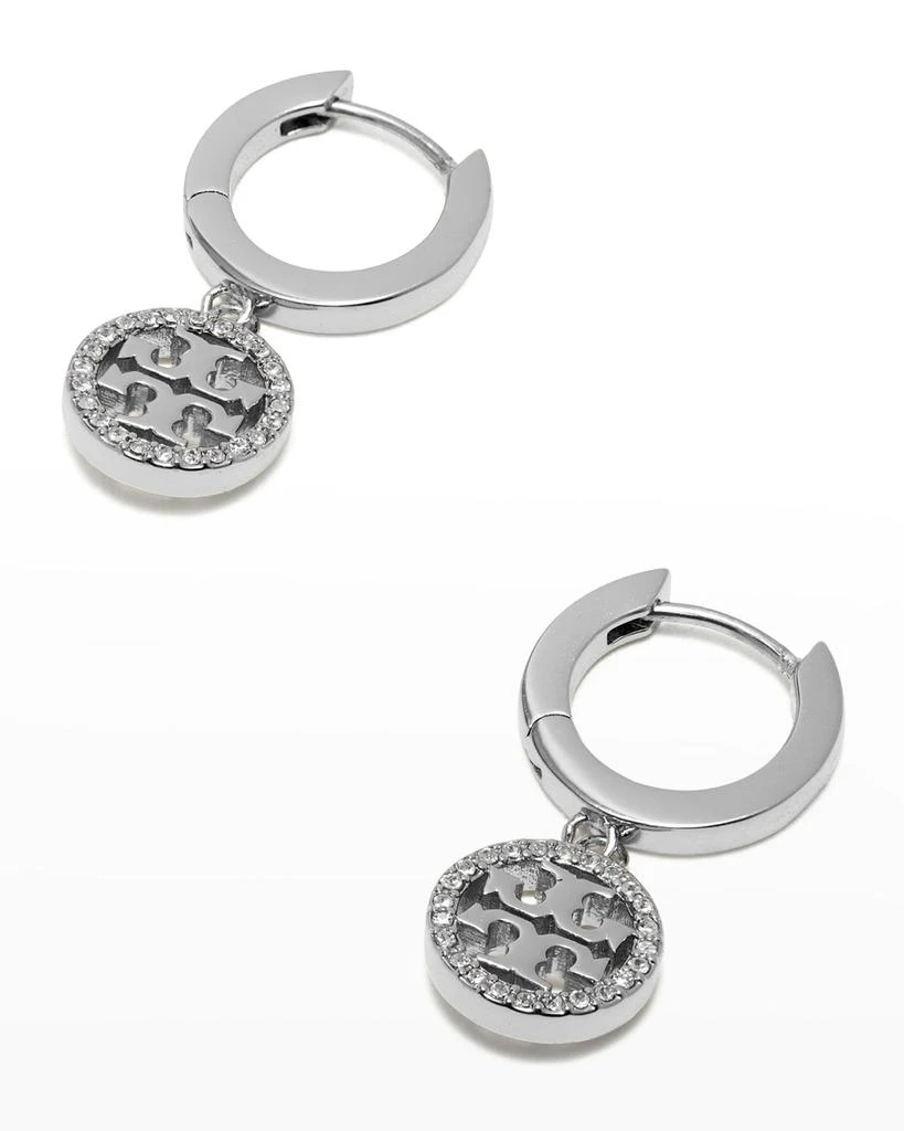 商品Tory Burch|Miller Pave Hoop Earring,价格¥1001,第3张图片详细描述