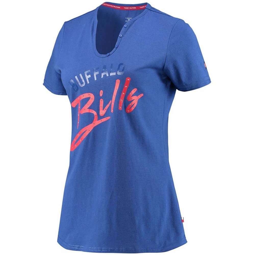 商品Tommy Hilfiger|Women's Royal Buffalo Bills Riley V-Neck T-shirt,价格¥192,第2张图片详细描述