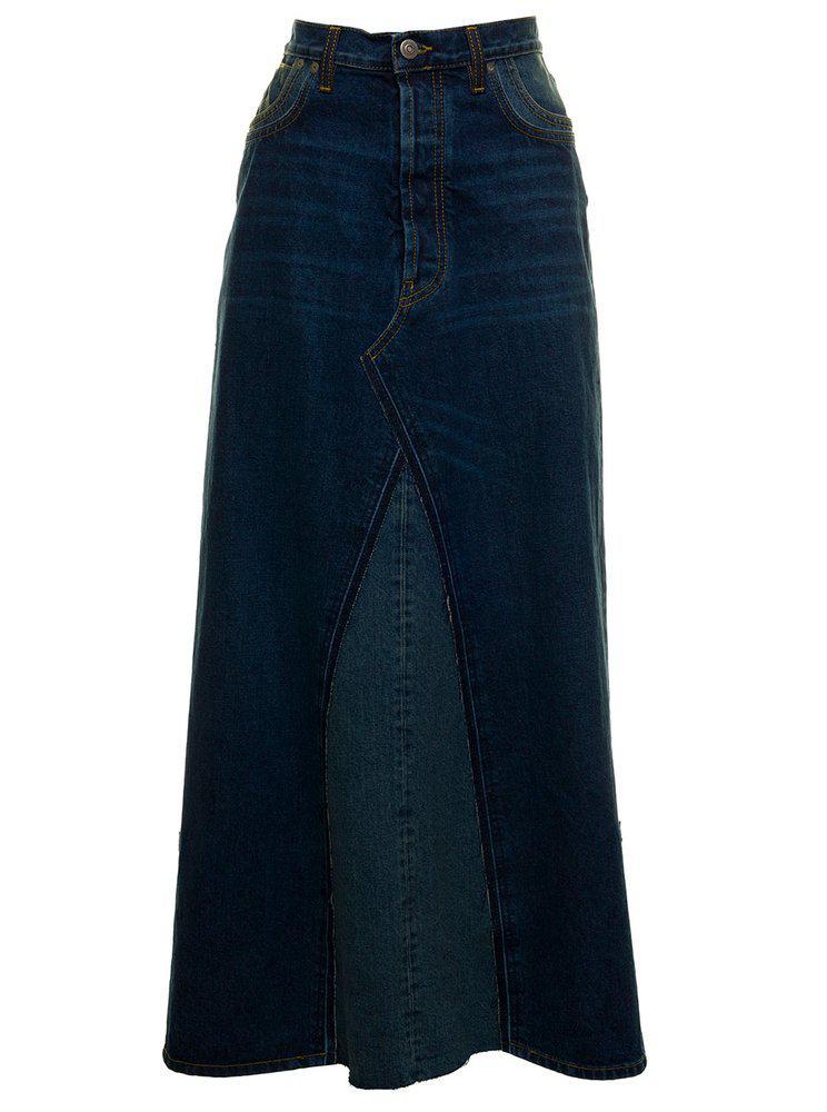 商品MAISON MARGIELA|Maison Margiela A-Line Midi Denim Skirt,价格¥3731,第1张图片