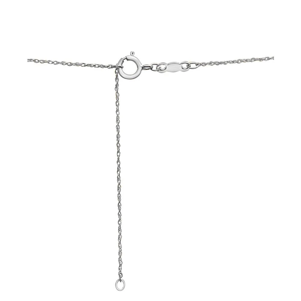 商品Macy's|Diamond Open Heart Pendant Necklace (1 ct. t.w.) in 14k Gold, 18" + 2" extender,价格¥8434,第4张图片详细描述