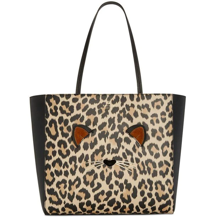 商品Kate Spade|Run Wild Leopard Hallie Medium Tote,价格¥874,第1张图片